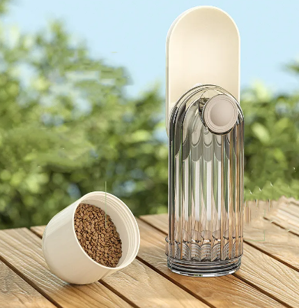 2-in-1 Portable Travel Active Pet Water & Food Bottle