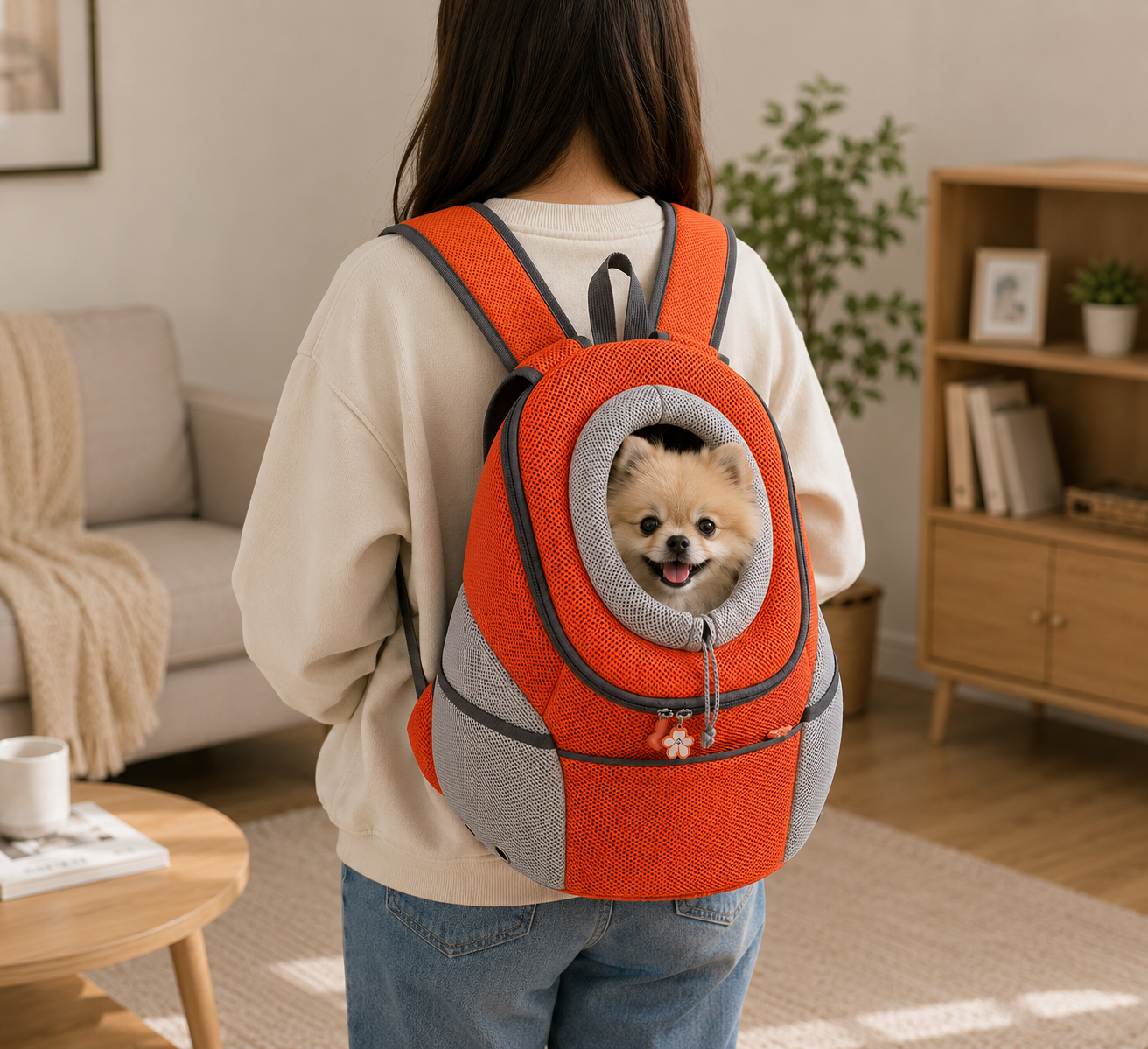 Pet Backpack Carrier for Cats & Small Dogs – Breathable Travel Carrier Backpack